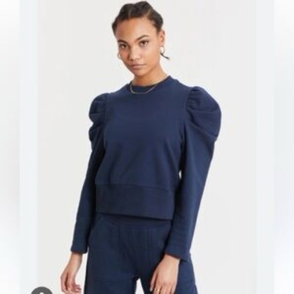 Sold Out NYC Just Enough Puff Sweatshirt Navy Medium